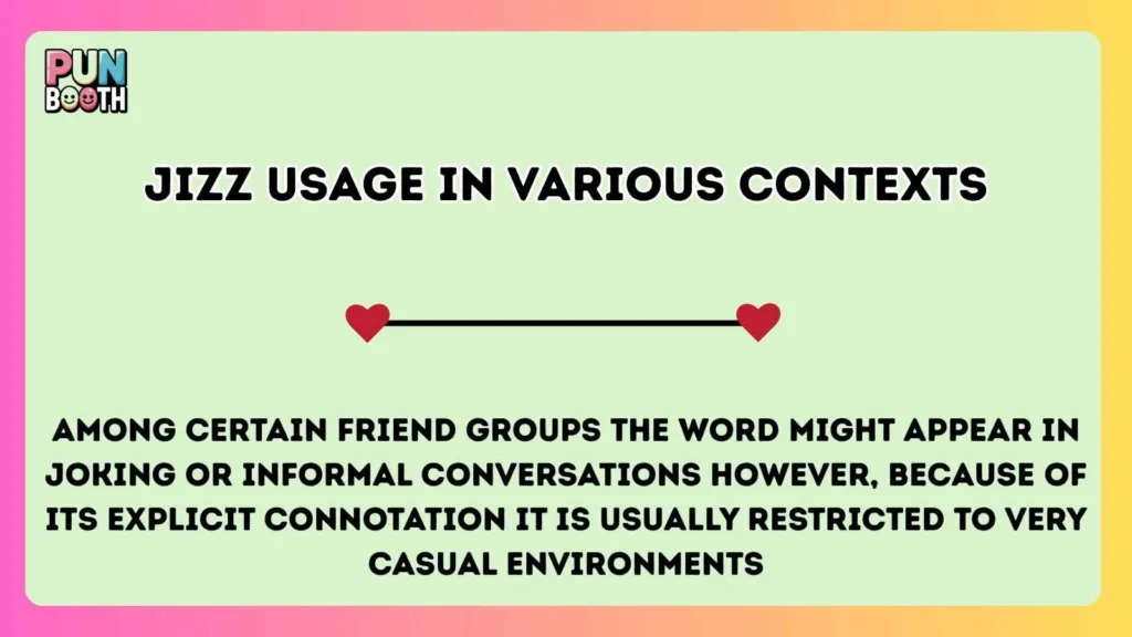 jizz Usage in Various Contexts