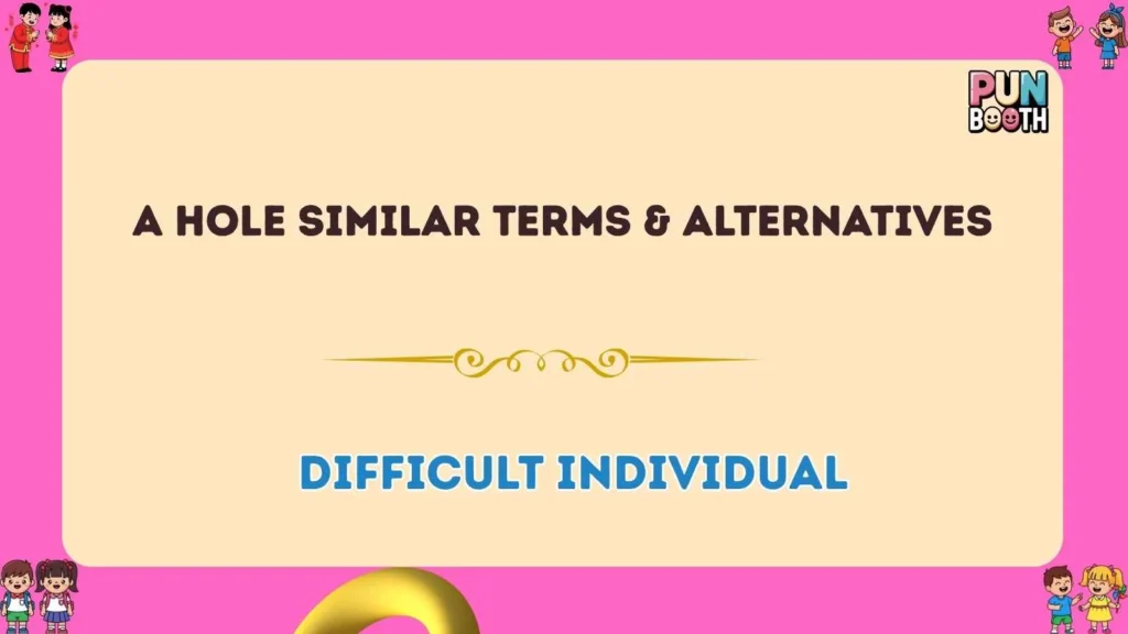 A hole Similar Terms & Alternatives