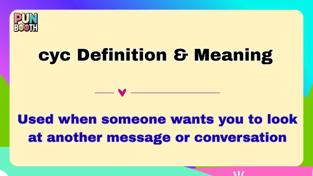 cyc Definition & Meaning 