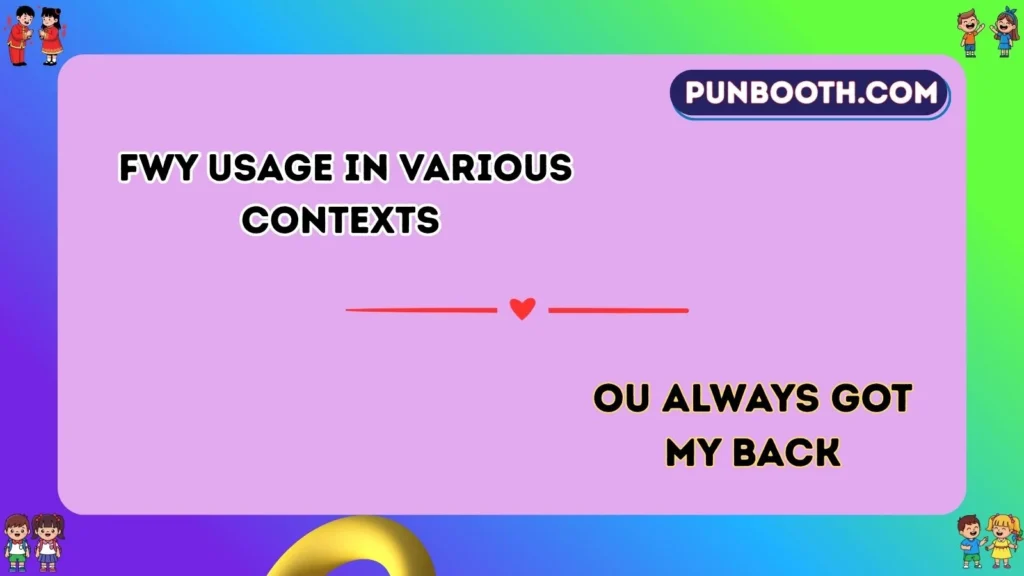 fwy Usage in Various Contexts 