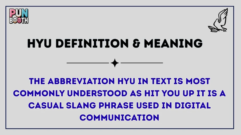 HYU Definition & Meaning