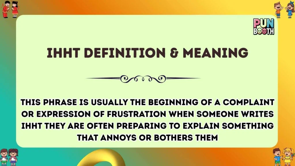 ihht Definition & Meaning