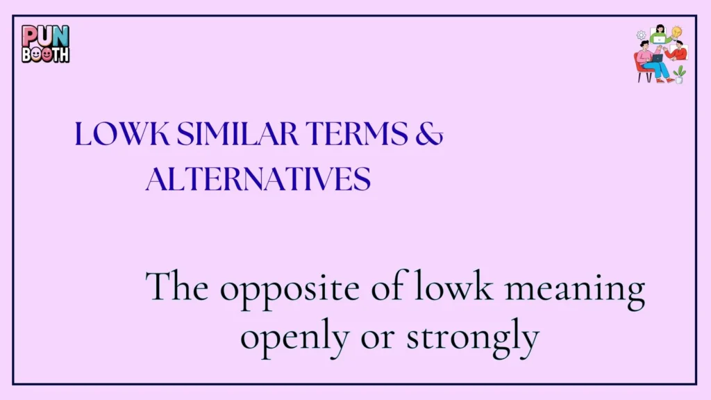 lowk Similar Terms & Alternatives