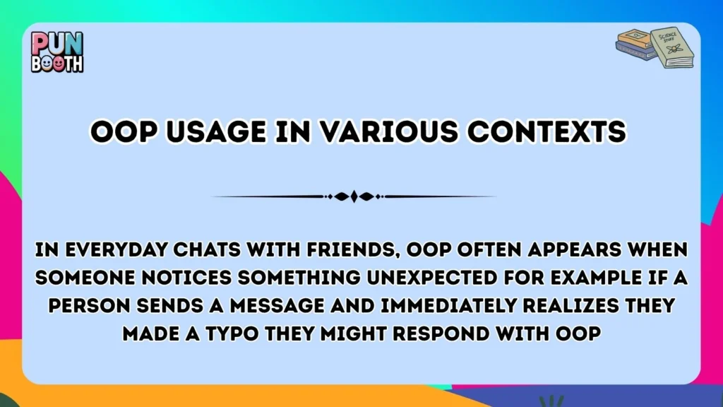 oop Usage in Various Contexts