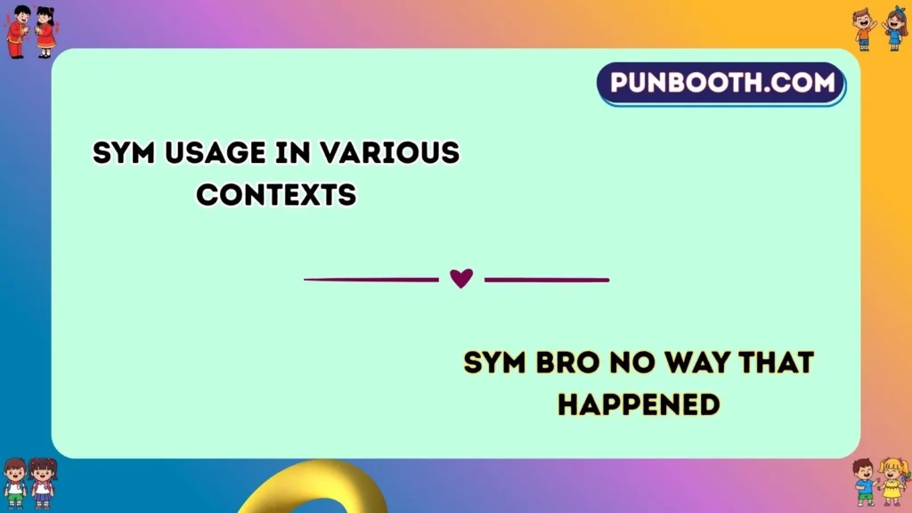 sym Usage in Various Contexts