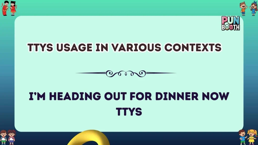 ttys Usage in Various Contexts 