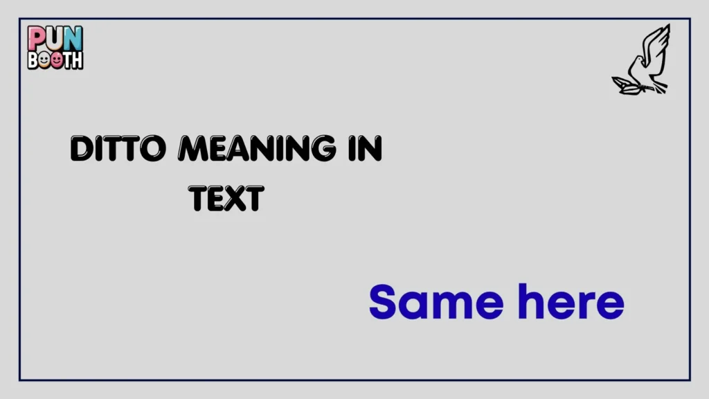 ditto meaning in text