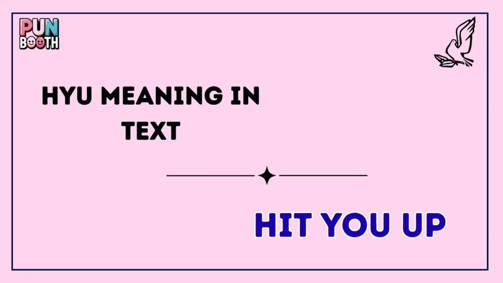 HYU meaning in text