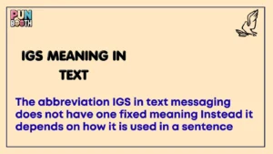 IGS meaning in text