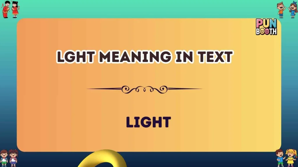 LGHT meaning in text